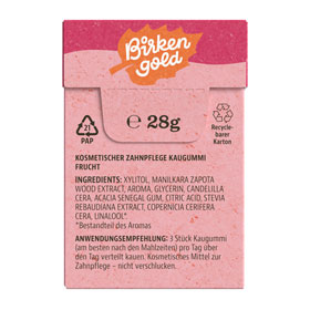Birkengold   Xylit-Kaugummi Frucht_small01