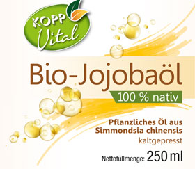 Kopp Vital   Bio-Jojobal / 100% biologisch / kaltgepresst / ohne Zusatzstoffe / feuchtigkeitsregulierend / Hautpflege_small02