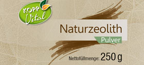 Kopp Vital   Naturzeolith Pulver, 86 % Klinoptilolith, Krnung: < 0,05 mm. Hchste Qualitt, 100 % natrlich_small01
