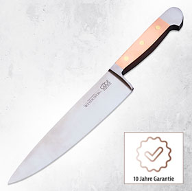 Kupfermanufaktur Weyersberg Kochmesser mit Kupfergriff und Filzaufbewahrung_small01
