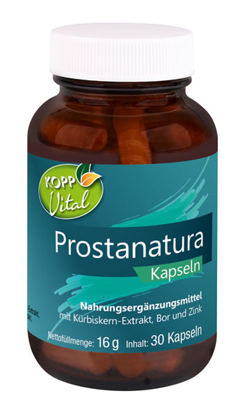 Kopp Vital   Prostanatura Kapseln / Zink / Pinienrinden-Extrakt / Krbiskern-Extrakt / Kurkuma / Lycopin / Bor