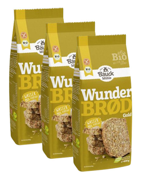 3er-Pack Bauckhof Wunderbrd Gold Bio